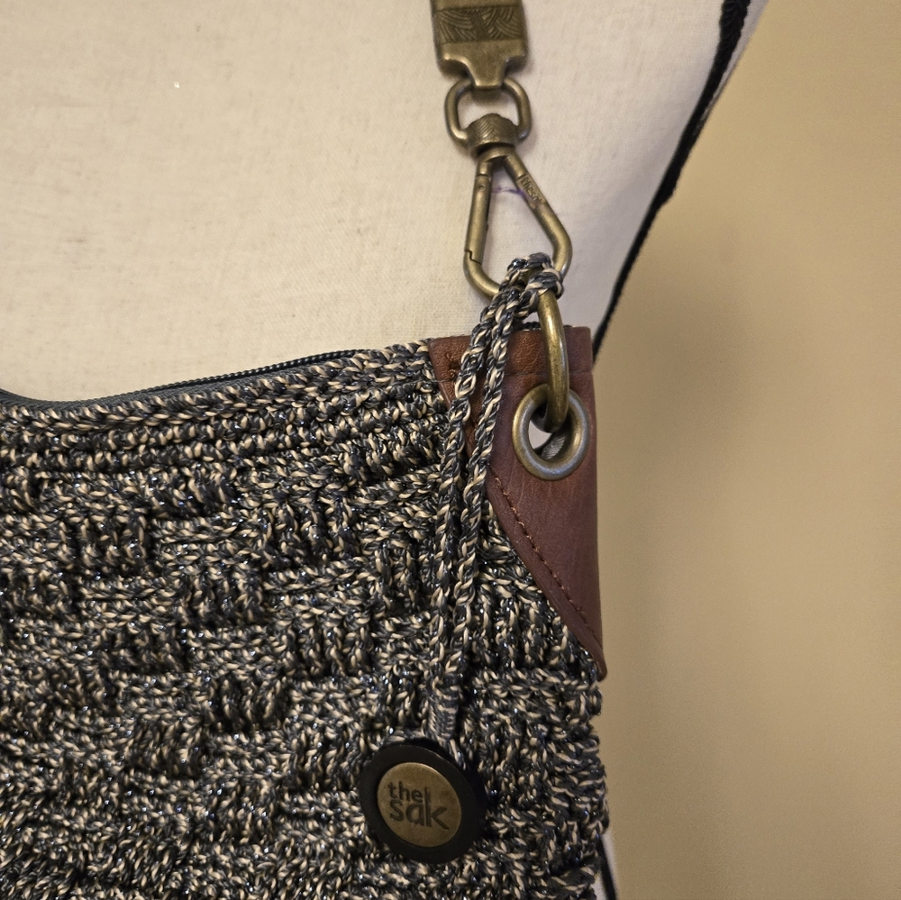 Saks Stylish Tweed Shoulder Bag - Picture 4 of 10